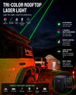Huntix360™ SkyTrace X3 Tri-Color Laser Chase Light